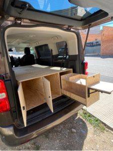 camperización toyota proace todo abierto